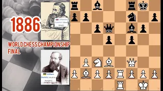World Chess Championship 1886 Final - Game 8: Steinitz-Zukertort 1/2-1/2