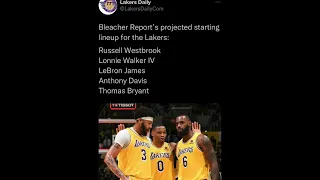 The Lakers 22-23 POTENTIAL starting lineup! Title contenders??!!👀👀🥶🥶