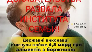 Железные доказательства развала института семьи. Цифрами и фактами!