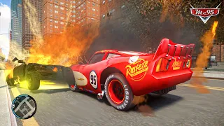 Crazy Lightning McQueen Car Crashes Ep.41 - GTA 4