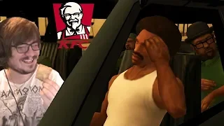 Мэддисон играет в GTA: San Andreas и заказывает все меню в KFC