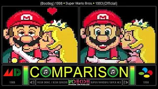 Super Mario Bros (Sega Genesis vs SNES) Side by Side Comparison - Dual Longplay