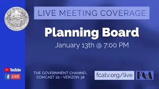 Foxborough Planning Board Meeting 1/13/22