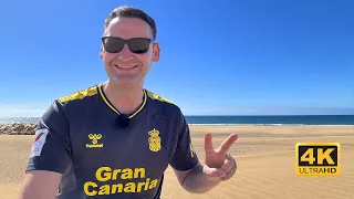 Boulevard Meloneras mit Dünen von Maspalomas auf Gran Canaria