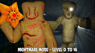 ROBLOX - Apeirophobia - Nightmare Mode - Level 0 to 16 - Full Walkthrough