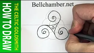 How To Draw Celtic Patterns 182 - Triskele of Amfreville - 2 of 3