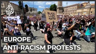 Anti-racism protests held across Europe