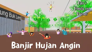 Fika's Family and Friends | Banjir Hujan Angin | Sakura School Simulator