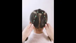 Cascading Weaved Elastics, Little Girl Hairstyle/Ep7