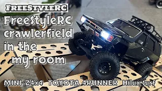 【FREE STYLE RC】段ボールとガムテープがあればどこでも遊べる！でもミニクローラーコースがあればどこでも小さい城ヶ島になる♪【ミニッツ4x4】