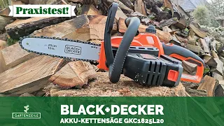 Black+Decker Akku-Kettensäge 18V GKC1825L20 im Test!
