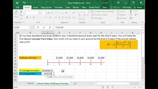 How to Calculate Future Value (FV) of Ordinary Annuity Using MS Excel