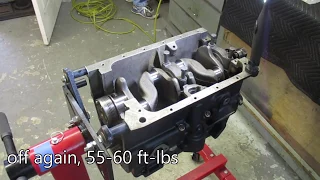 Triumph Spitfire Engine Rebuild #1 - Crankshaft Installation