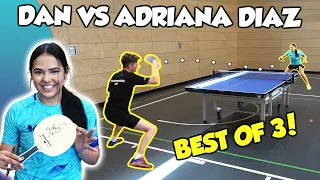 Adriana Diaz vs TableTennisDaily’s Dan | Best of 3 Challenge