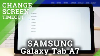 How to Change Screen Timeout in SAMSUNG Galaxy TAB A7 2020 – Display Settings