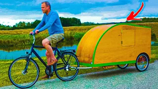Tiny Camper Unfolds From Bike - What Features Does It Have?!