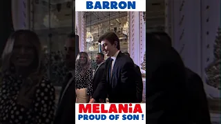 ✅ Melania proud of Son, Barron Trump !