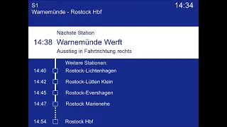 S BAHN  S1 Rostock Nach Warnmünde