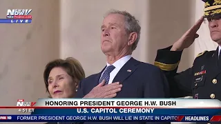 VERY MOVING: President George H.W Bush And Family Enter U.S. Capitol Ceremony