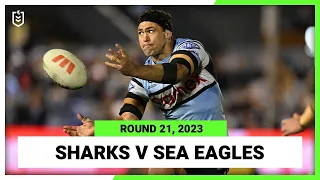 Cronulla-Sutherland Sharks v Manly-Warringah Sea Eagles | NRL 2023 Round 21 | Full Match Replay