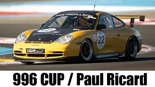 Porsche 911 996 cup sur le circuit de Paul Ricard avec MCG Propulsion