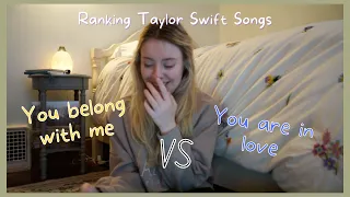 Ranking all TAYLOR SWIFT songs (revealing my favs and least favs)