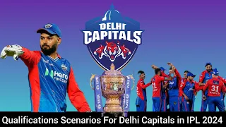 Delhi Capitals' scenarios for playoff qualification || #ipl2024 #delhicapitals