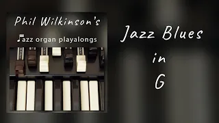 Jazz Blues in G - Organ and Drums - Backing Track