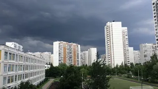 Москва. 30.05.19 г. Гроза над городом.