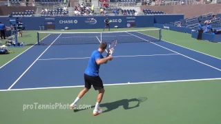 Kyrgios v. Sock, 2016 US Open practice 4K