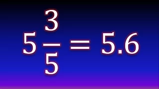 Mixed fraction to decimal number