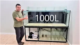 Красивый аквариум на 1000л для красивого дома. Изготовление