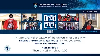 Faculty of Humanities Graduation Ceremony 4 – 28 March 2024
