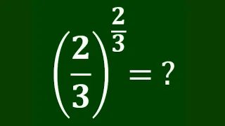A nice Olympiad Math Equation | Fractional Exponent Simplification #maths #matholympiad #fraction