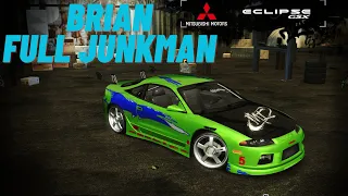 NFS MW Modif Hard Mitsubishi Eclipse GSX Brian Power Junkman