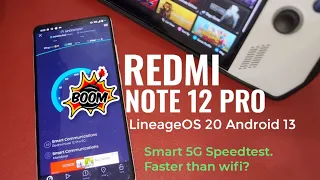 LineageOS 20 in Redmi Note 12 Pro | Smart 5G Speed Test