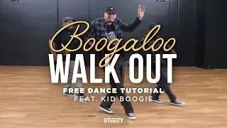 How To Do The Original Boogaloo Walk Out Ft. Kid Boogie | Dance Tutorials | STEEZY.CO