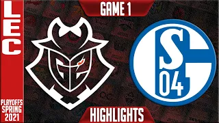 G2 vs S04 Highlights Game 1 | LEC Spring 2021 Round 1 | G2 Esports vs Schalke 04