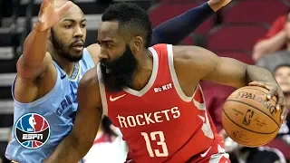 James Harden dominates Grizzlies with 57 points in Rockets victory | NBA Highlights