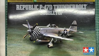 Tamiya Republic P-47D Thunderbolt Bubbletop 1/72 Scale Model Aircraft