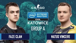 CS:GO - Natus Vincere vs. FaZe Clan [Dust2] Map 2 - Group A - IEM Katowice 2020