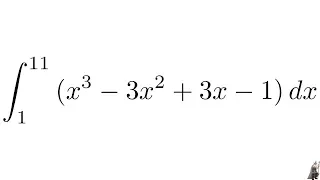 Definite Integral x^3 - 3x^2 + 3x - 1 MIT Integration Bee Qualifying Exam 2013 Problem #4