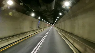Southbound through the Lehigh Tunnel on the PA Turnpike