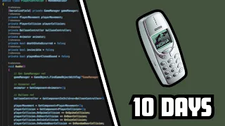 I made a game for the Nokia 3310