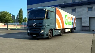 Mercedes New Actros - Atlantic Cod Fillet Transport - Euro Truck Simulator 2 | Logitech g29 gameplay