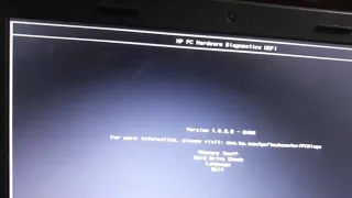 HP pc hardware diagnostics UEFI