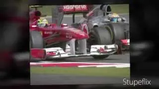 Hamilton and Massa crashes 2011