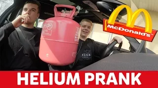 McDonalds HELIUM PRANK AN MITARBEITER !