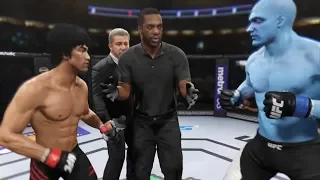 Bruce Lee vs. Doctor Manhattan (EA Sports UFC 2) - CPU vs. CPU - Crazy UFC 👊🤪