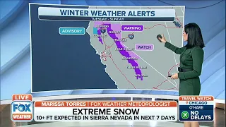 Sierra Nevada May Get Above 10 Feet Of Snow In The Next Week